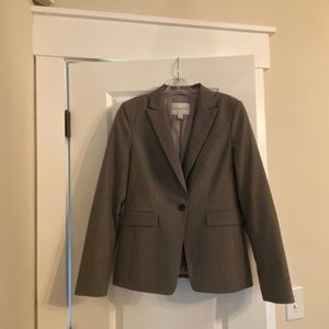Pinstriped Banana Republic Blazer